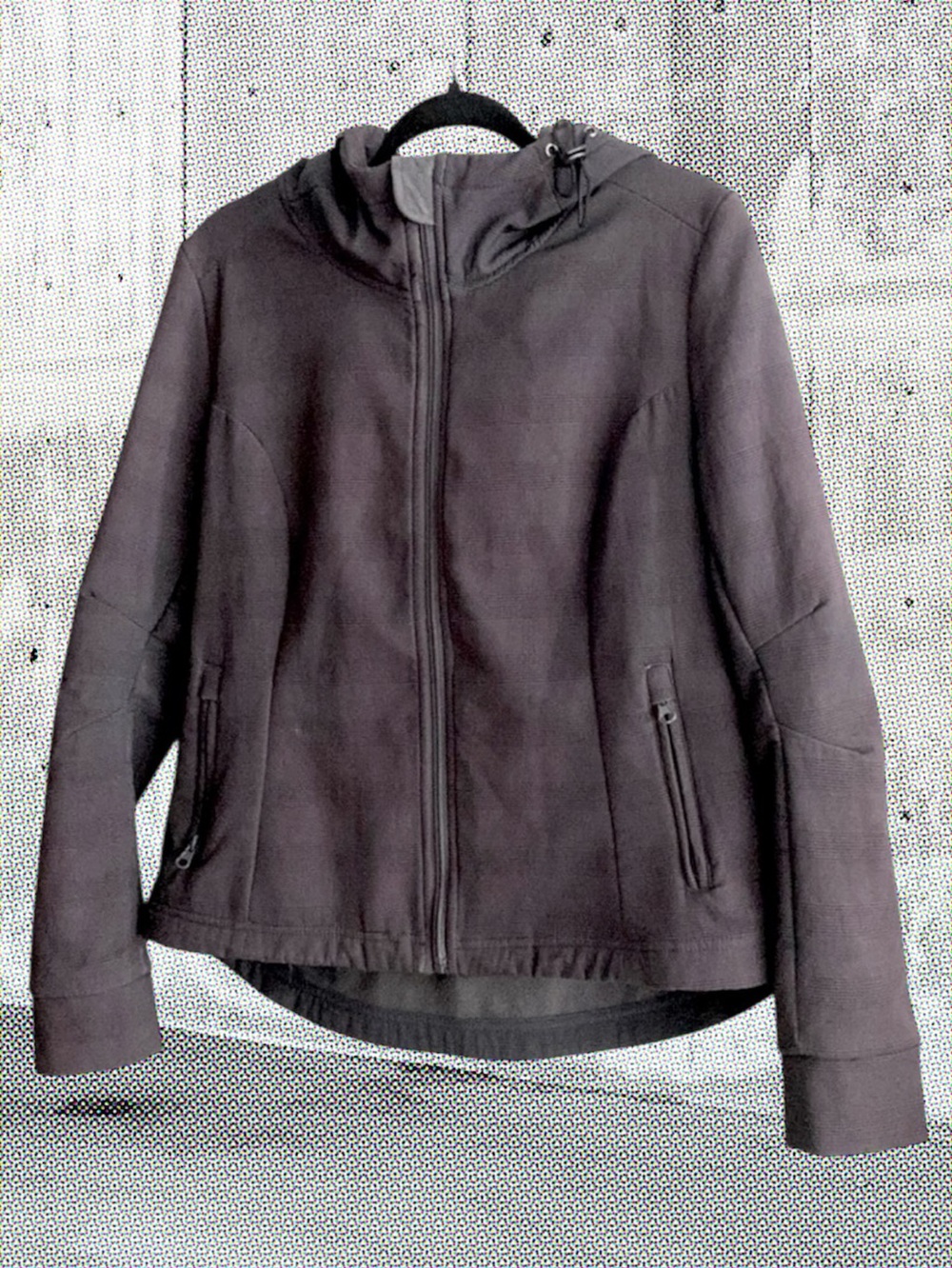 Light Fall Grey Plaid Jacket w/ Fleece Lining! Size L